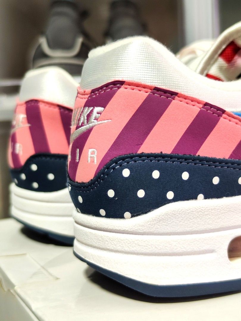 Nike Air Max 1 Parra 2018 Men s Fashion Footwear Sneakers on
