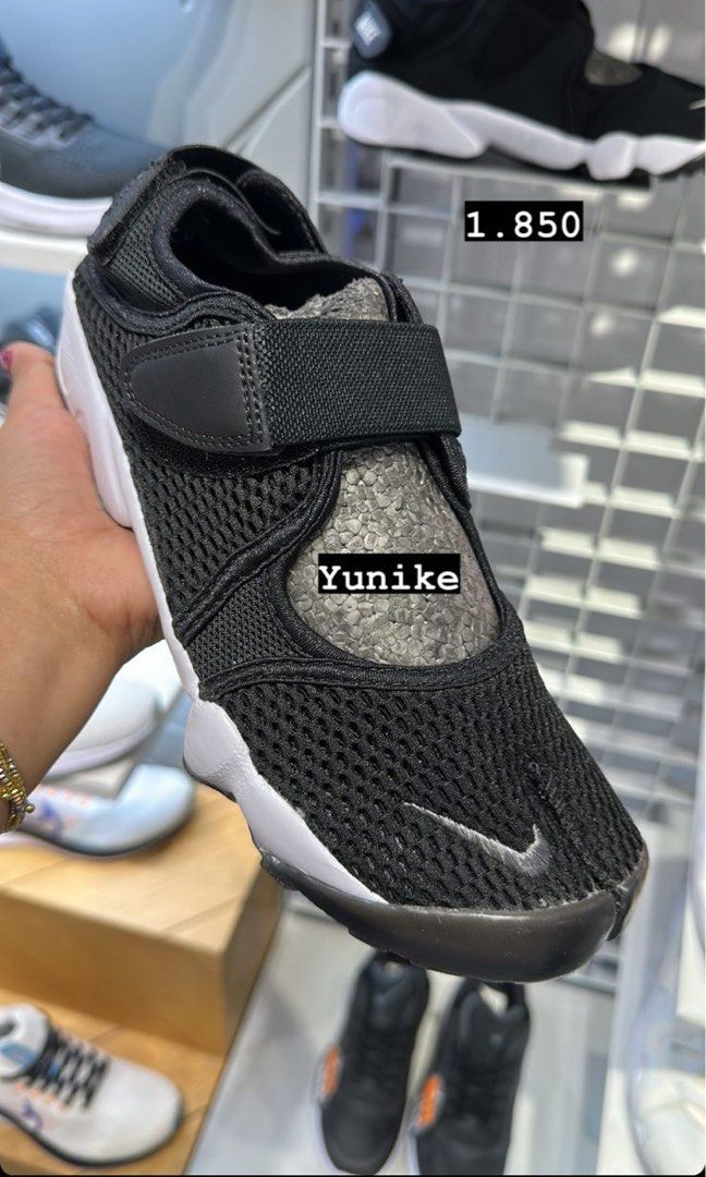 Nike Air Rift Ninja Black White Fesyen Wanita Sepatu di Carousell