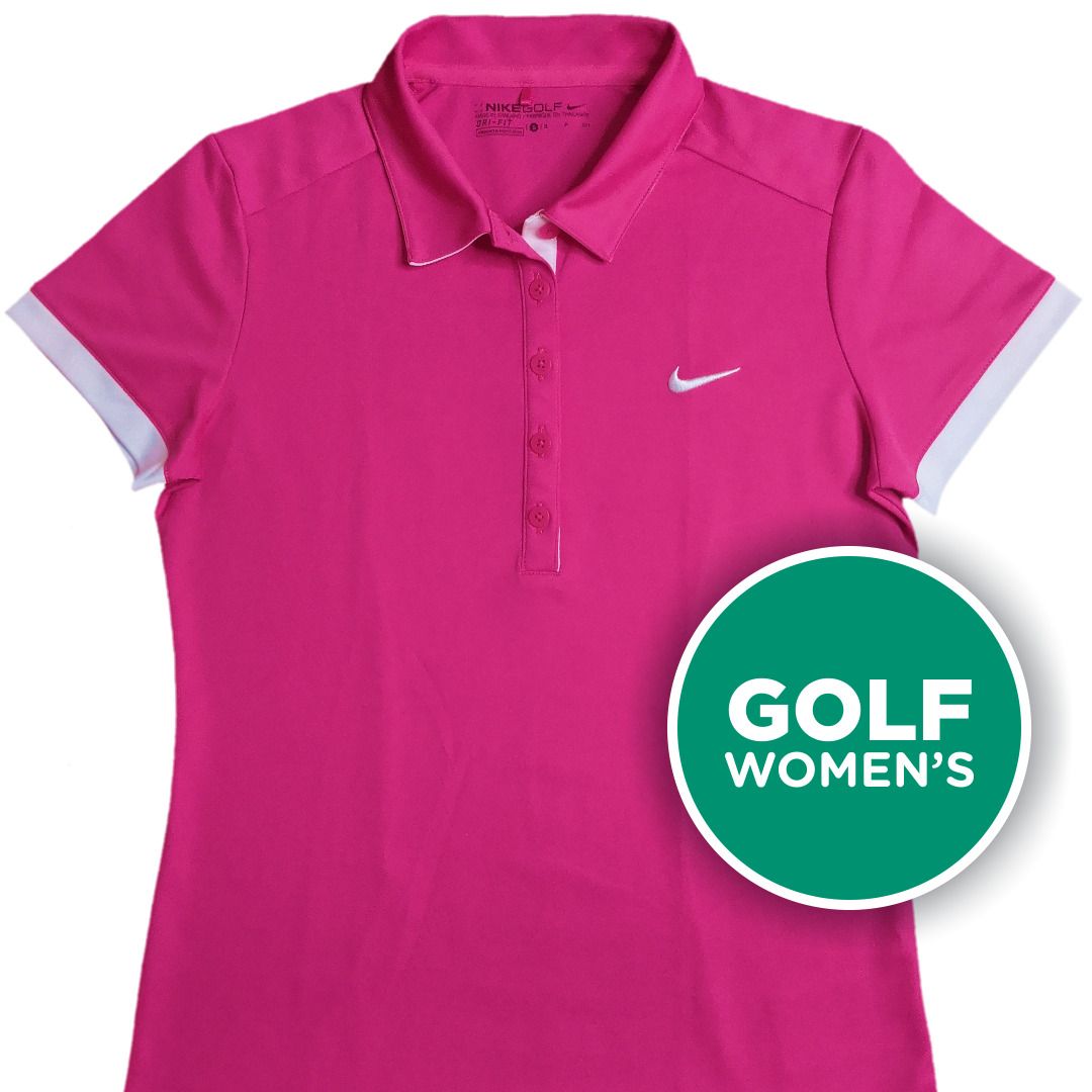 Nike Golf As Victory Dri Fit Golf Polo Shirt Women s Pink Size