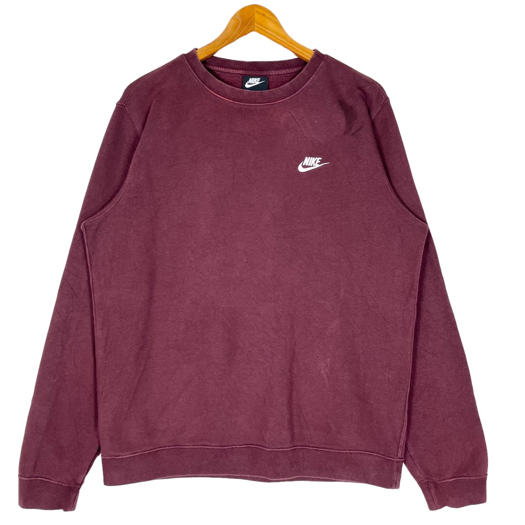 Maroon nike deals crewneck