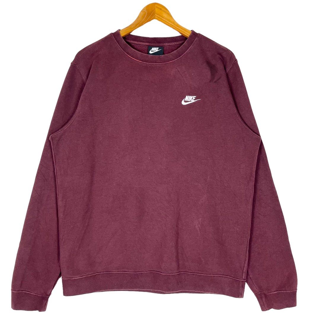 Maroon nike crewneck hot sale