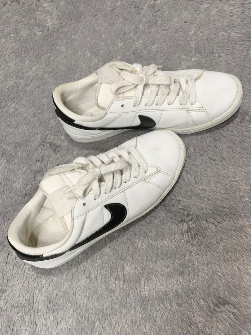 nike tennis classic white black