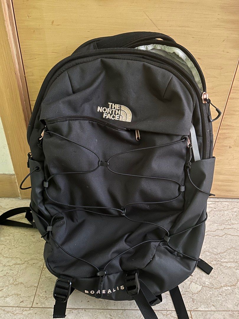 Rose gold and black north face backpack new arrivals