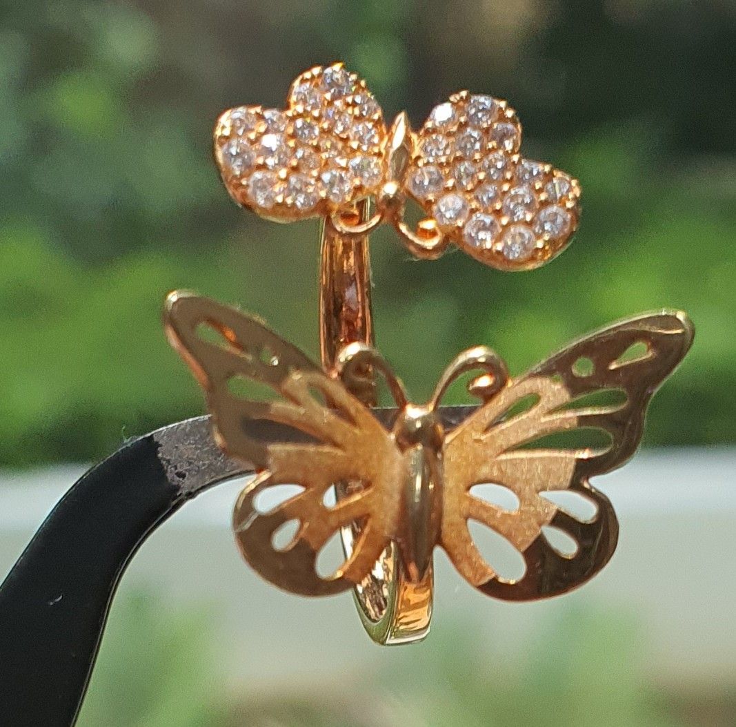Gold ring cheap butterfly design