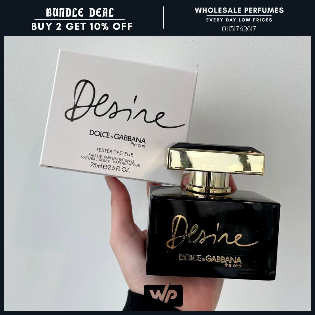 ORIGINAL D G DESIRE THE ONE EDP INTENSE 75ML FOR WOMEN TESTER