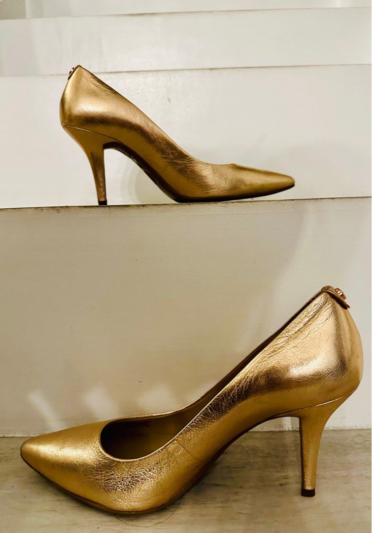 Michael kors rose gold heels new arrivals
