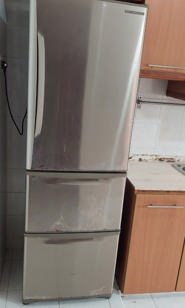 Panasonic 3Door Fridge, Auto Ice Maker, NRC376MX, TV & Home