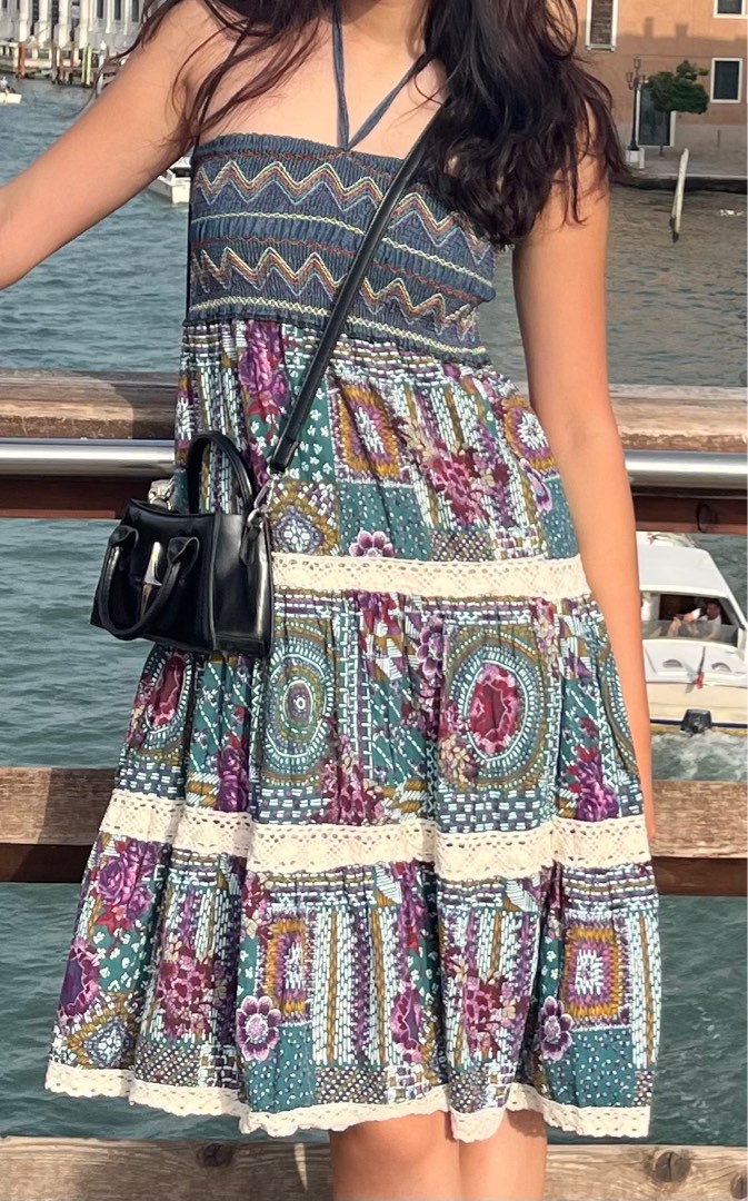 Patterned summer cheap dress
