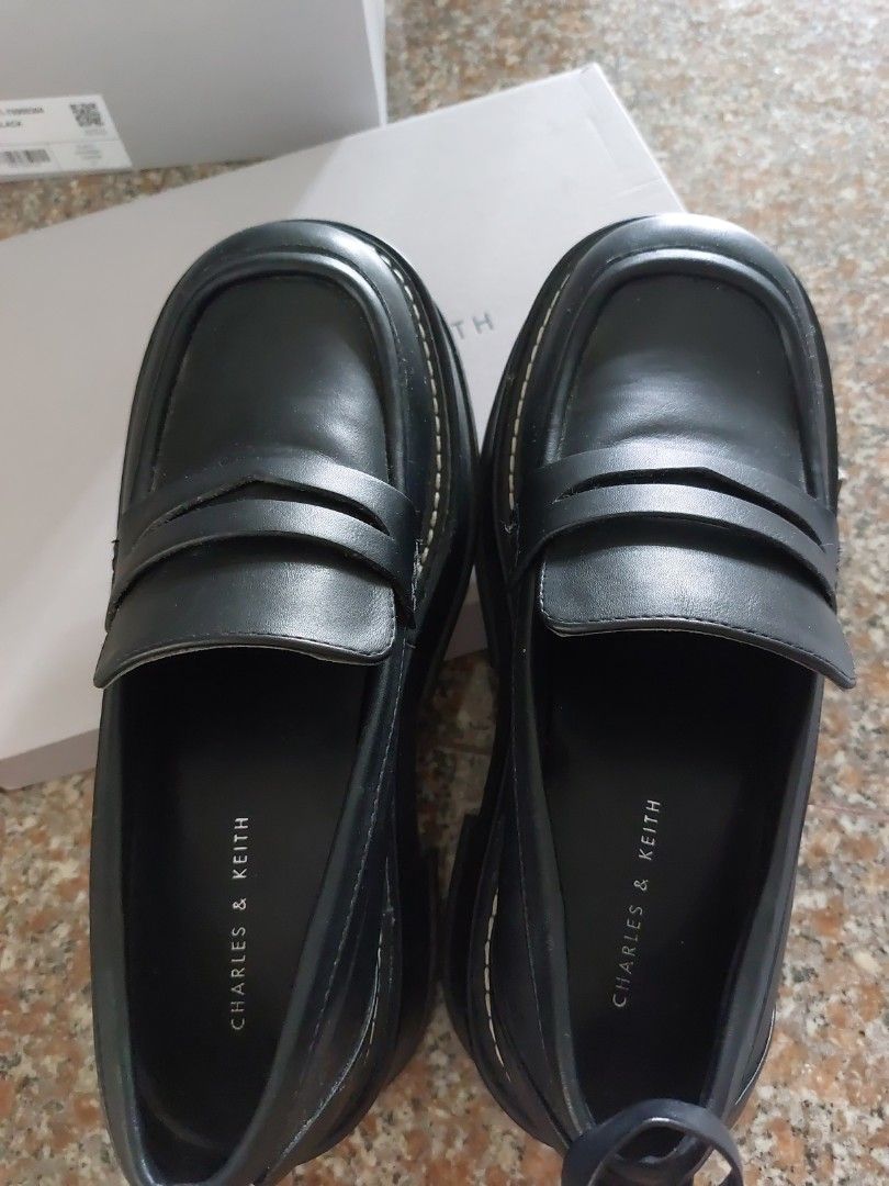 platform penny loafers
