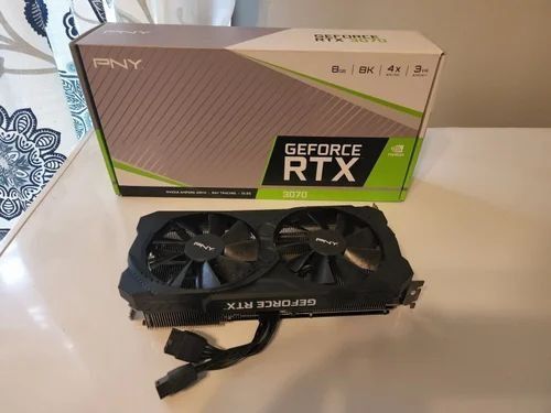 PNY GeForce RTX 3070 Dual Fan 8GB GDDR6 (non-LHR) Graphics Card ...