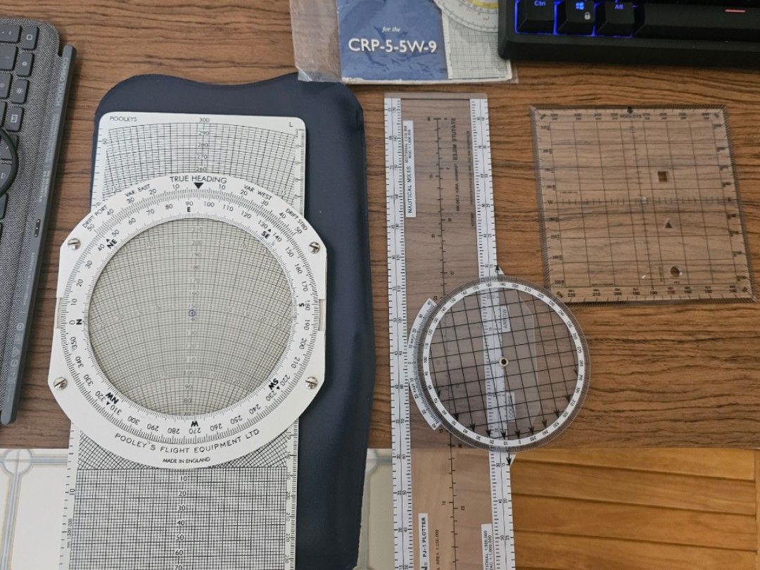 Pooleys Crp-5 Protractor Jeppesen Pj-1 plotter, Hobbies & Toys ...
