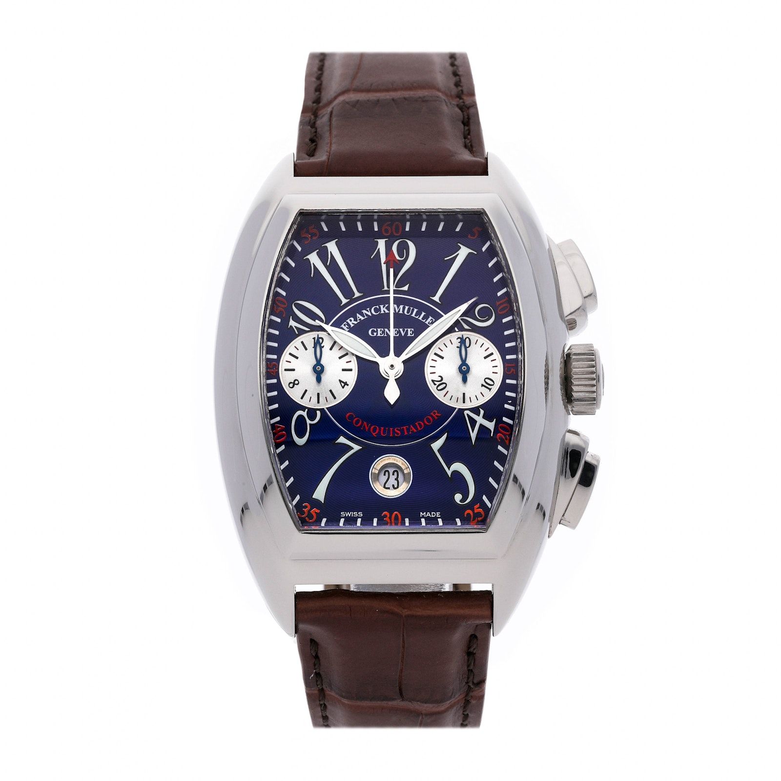 Pre Owned Franck Muller Conquistador Chronograph 8005 CC BLU