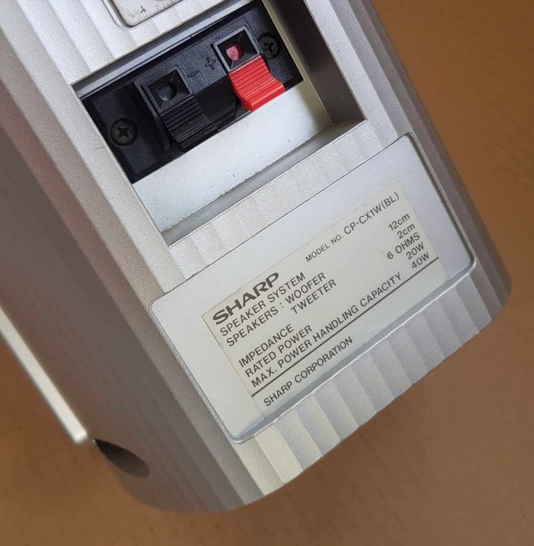 Professional SHARP Speaker System, Model CPCX1W(BL), JAPAN, 2 Working