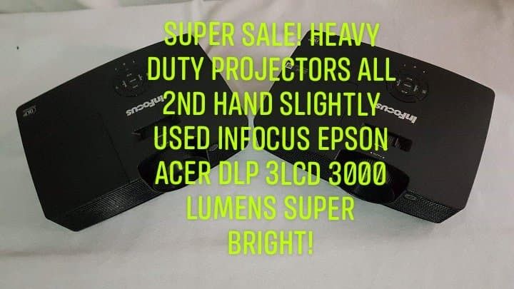 projector acer epson infocus heavy duty (Category: Projectors) located in Manila. Submitted by dastoreprojector (Listing ID 1240449324, Image 1). Description: (1000+ projector units sold!) SUPER SALE! HEAVY DUTY PROJECTORS SUPER BRIGHT HIGH PERFORMANCE! for indoor and outdoor - all items are (2ND HAND SLIGHTLY USED) (great for school classroom, business, church, office presentation, home theatre movies, party occasions, large events etc.) SUREBUY