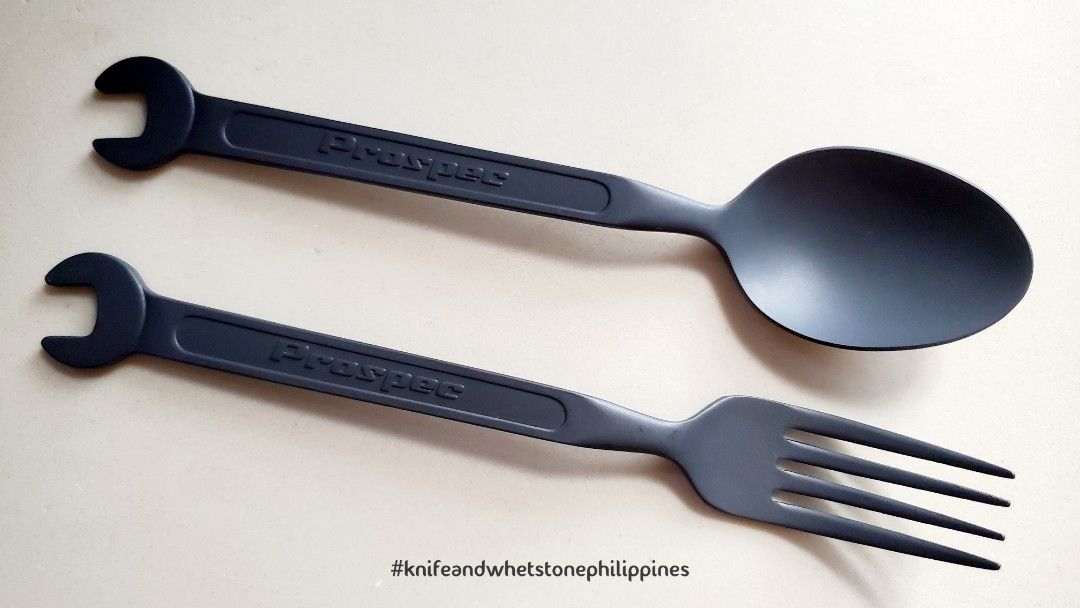 Prospec　Home　Kitchenware　Tableware,　Black　Furniture　Fork,　Tool　Spoon　Living,　on　Dinnerware　Cutlery　Carousell