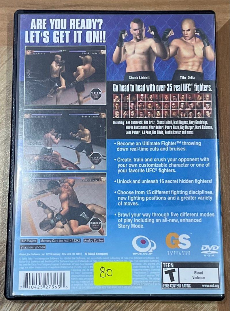 Ufc sudden top impact ps2