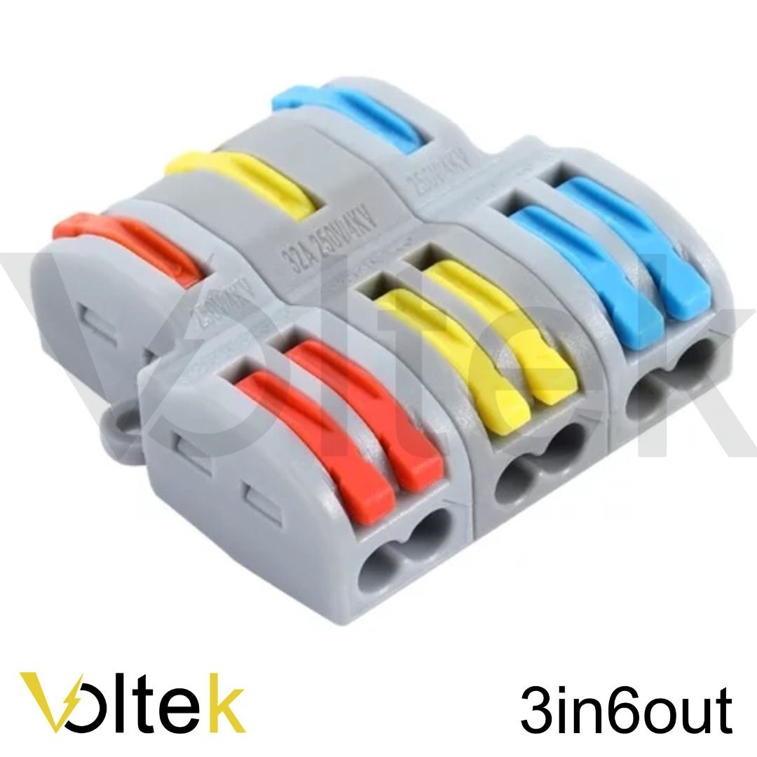 Quick wire connector 32A wire splitter universal wiring terminal block ...