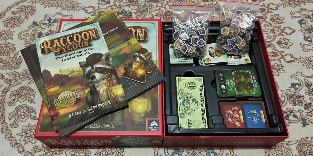 Raccoon Tycoon Board Game, Hobbies & Toys, Toys & Games on Carousell