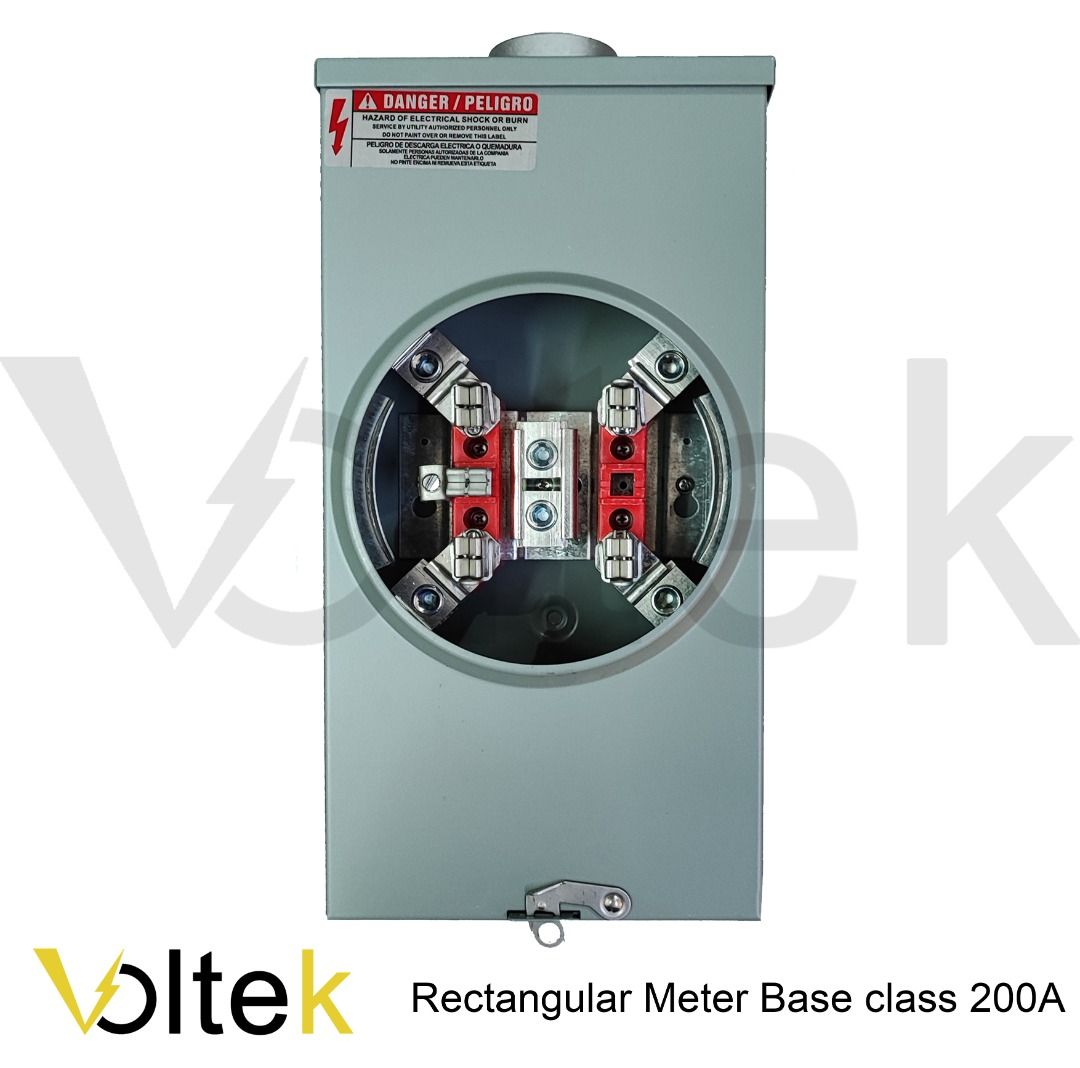Rectangular Meter base for KV2C kilowatt hour meter class 200A 5 jaws