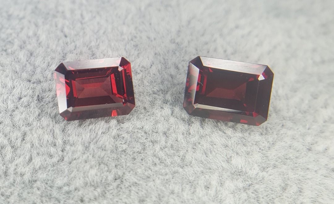 RED GARNET EMERALD 2.9CT G185 RED GEMSTONE SEMI PRECIOUS GEMS