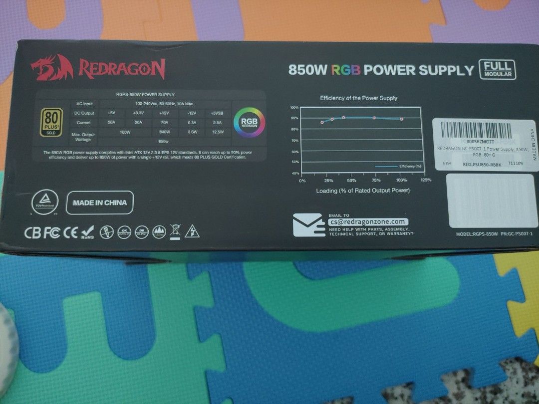 RedDragon RGB 850w PSU [free same day delivery], Computers & Tech ...