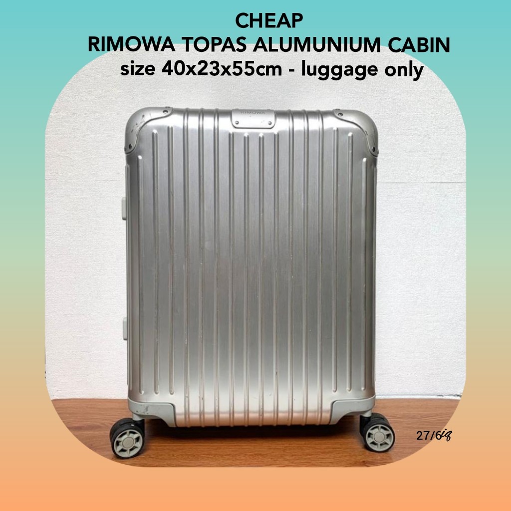 RIMOWA TOPAS ALUMUNIUM CABIN SIZE on Carousell