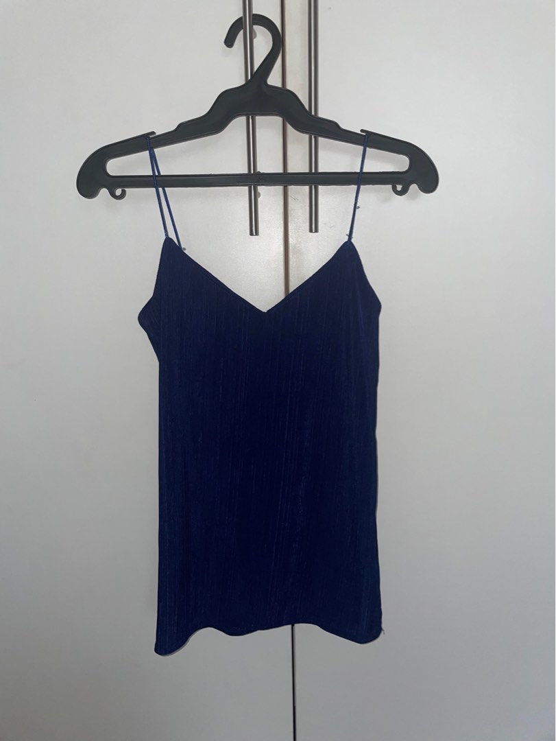 Royal blue spaghetti strap tank cheap
