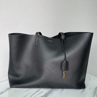 Saint Laurent Cabas Ysl Vinyl Tote Bag