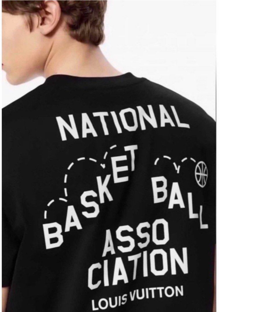 Louis Vuitton NBA White Basketball Print T-Shirt