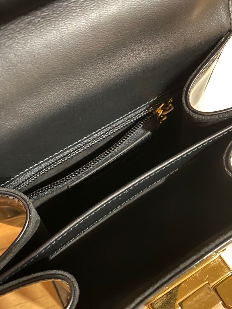 Salvatore Ferragamo Iconic Top Handle bag (S) small black, Luxury, Bags ...