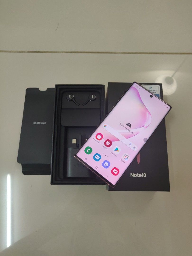 SAMSUNG GALAXY NOTE 10 8+256GB PINK SME USED SET