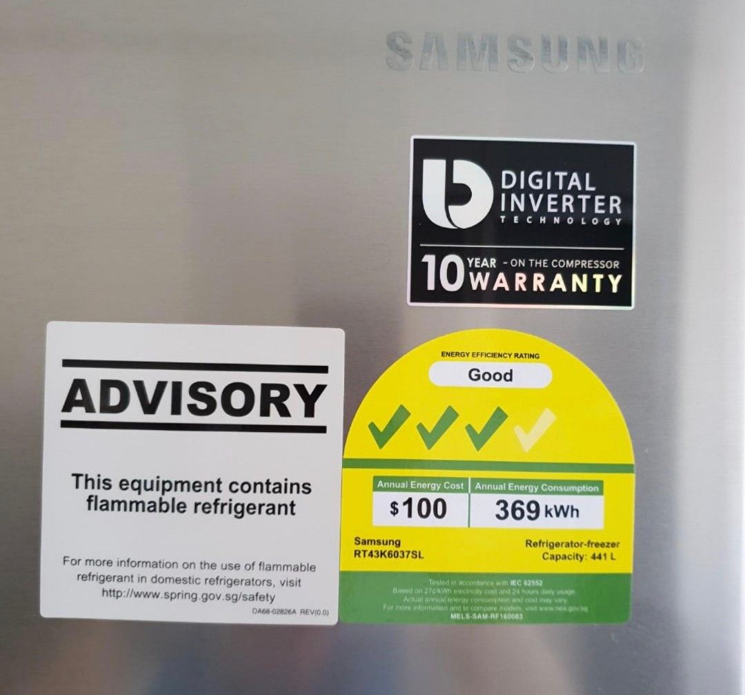 Samsung Twin cooling fridge 440L, TV & Home Appliances, Kitchen