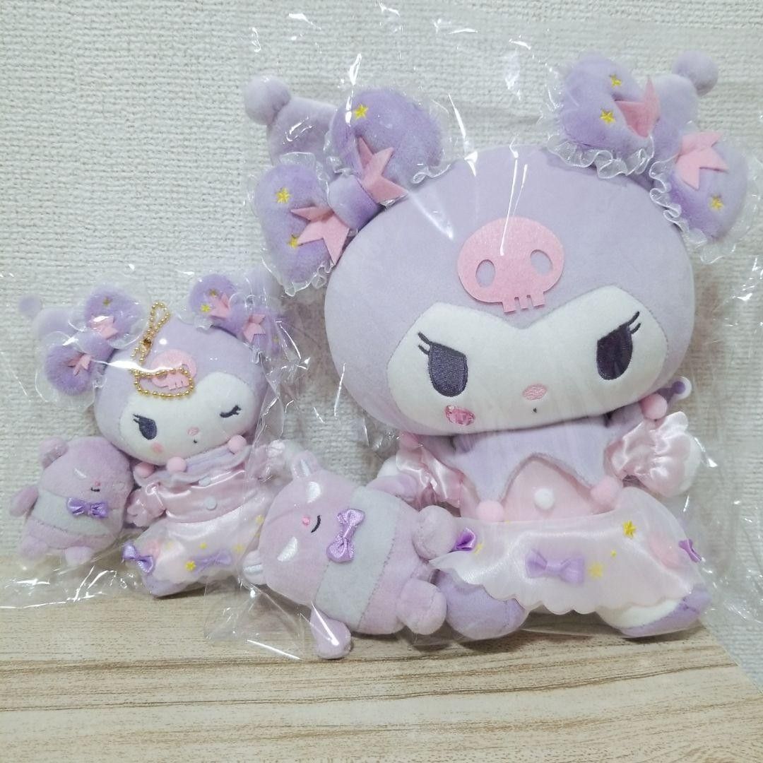KUROMI AND BAKU Sanrio Munyugurumi Plush Mascot Keychain main image 0