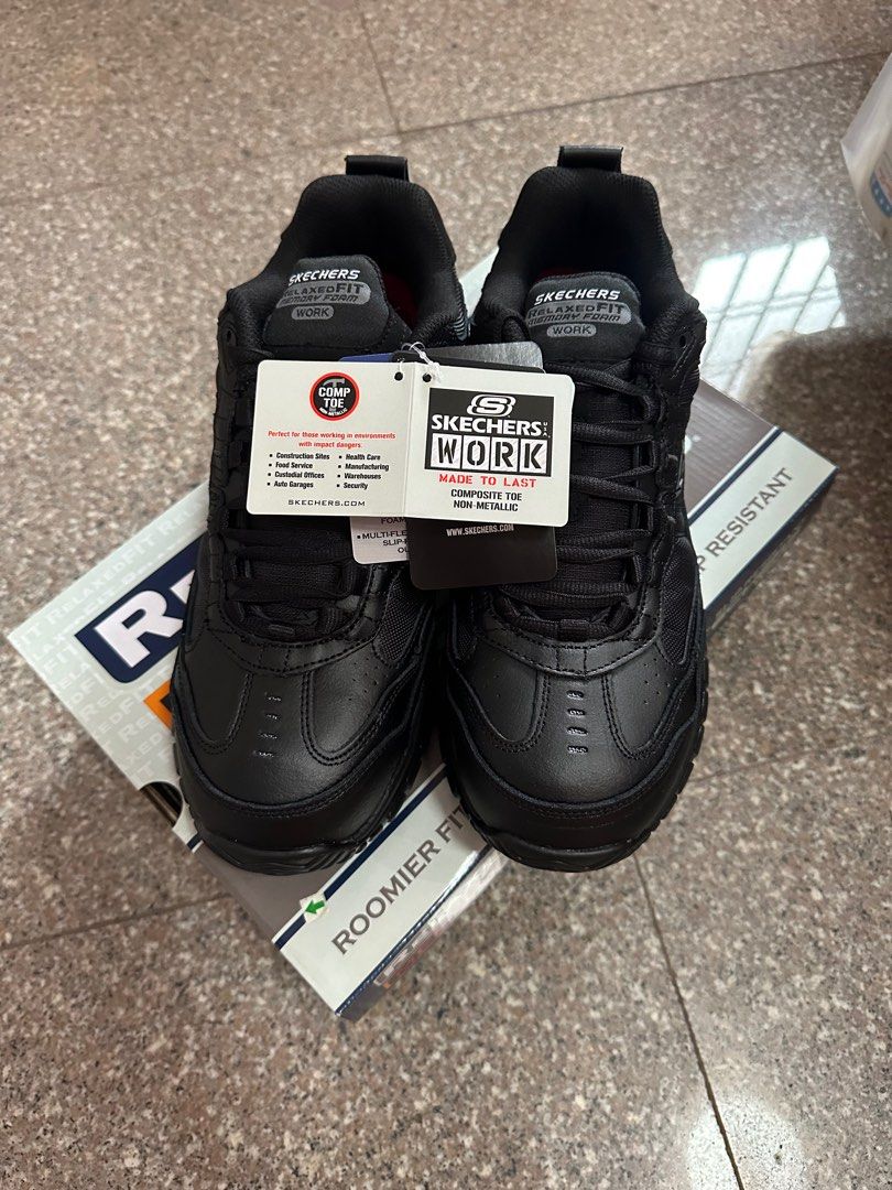 Relaxed fit memory foam cheap skechers work