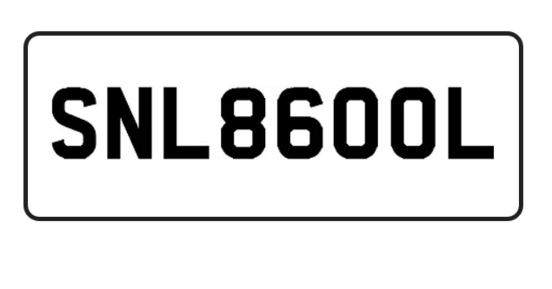 SNL8600L Bidded Car Plate, Car Accessories, Car Plates on Carousell