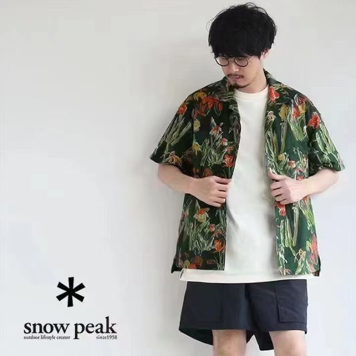 snow peak Printed Quick 速干短袖恤衫, 男裝, 上身及套裝, T-shirt、恤衫、有領衫- Carousell