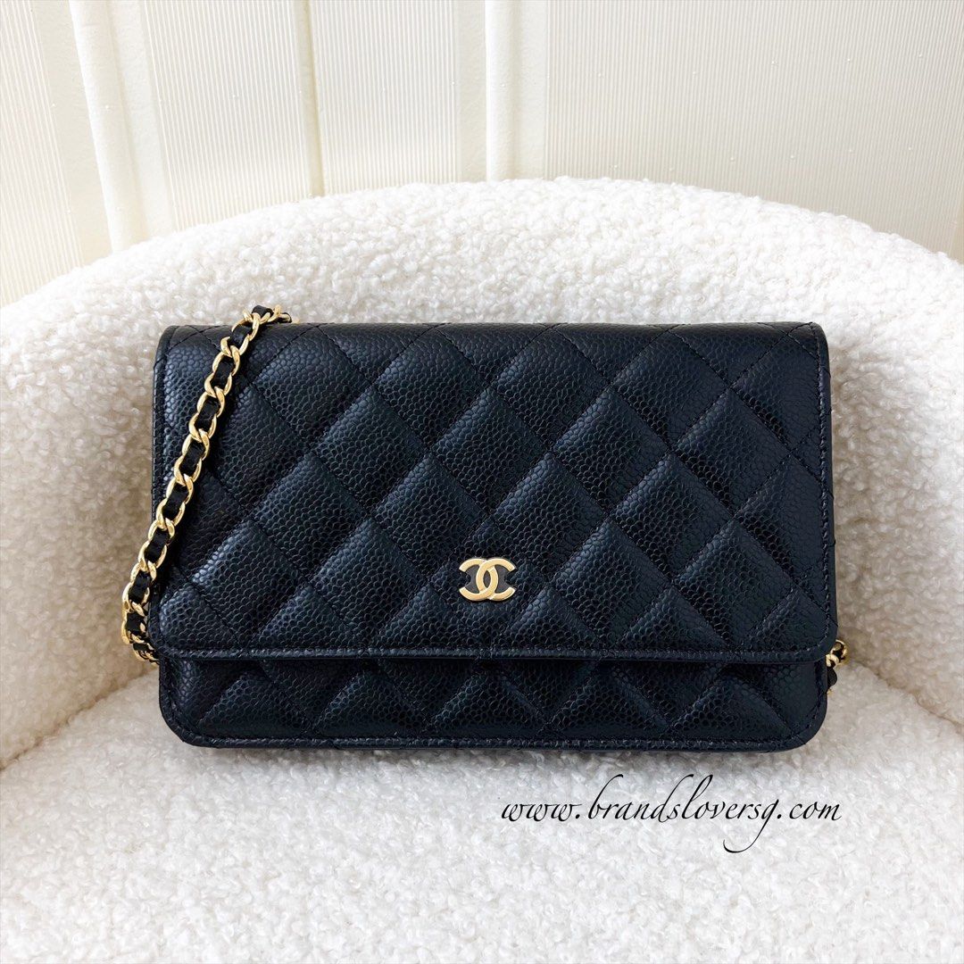chanel wallet on chain top handle