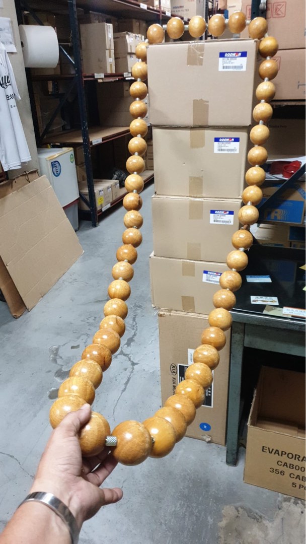 Solid wooden beads hula hoop, Everything Else on Carousell