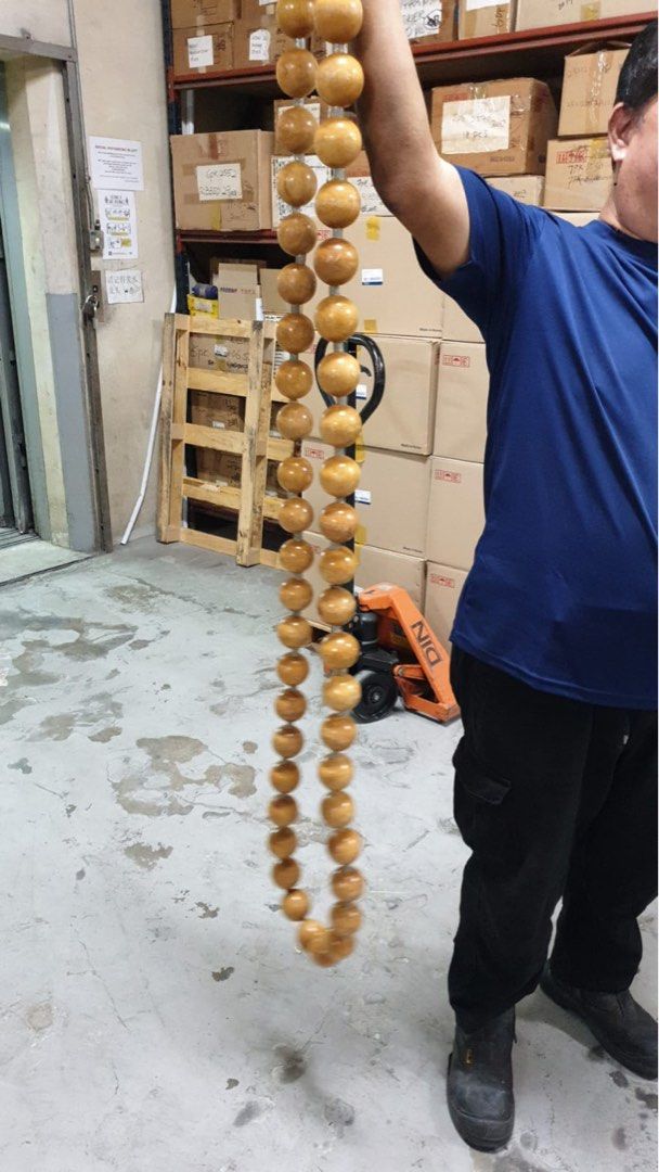 Solid wooden beads hula hoop, Everything Else on Carousell
