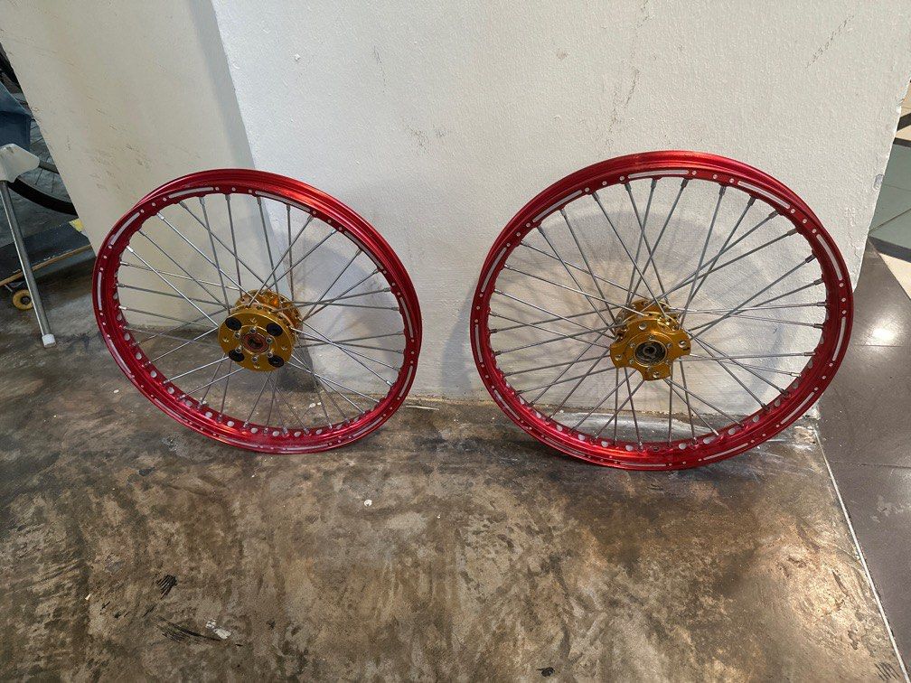 Used Motorcycle Rims Spoke Rims, Motorcycles, Motorcycle Accessories on Carousell