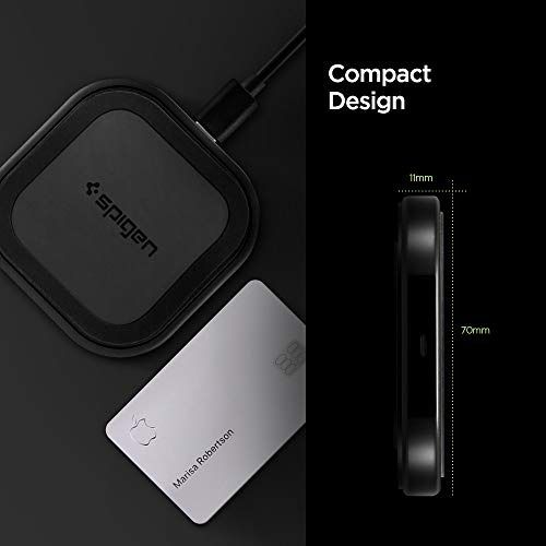 Spigen SteadiBoost 10W Fast Wireless Charger pad Qi Certified Compatible  with iPhone 12 Pro Max Mini