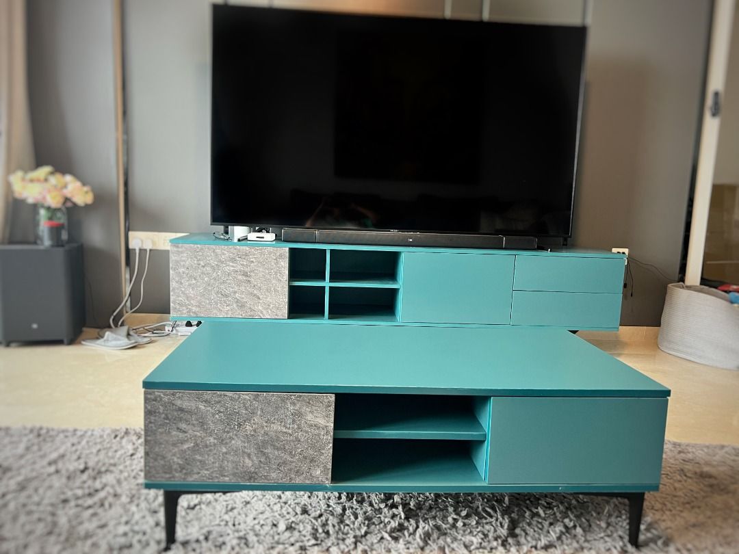 Matching tv stand and shop coffee table set