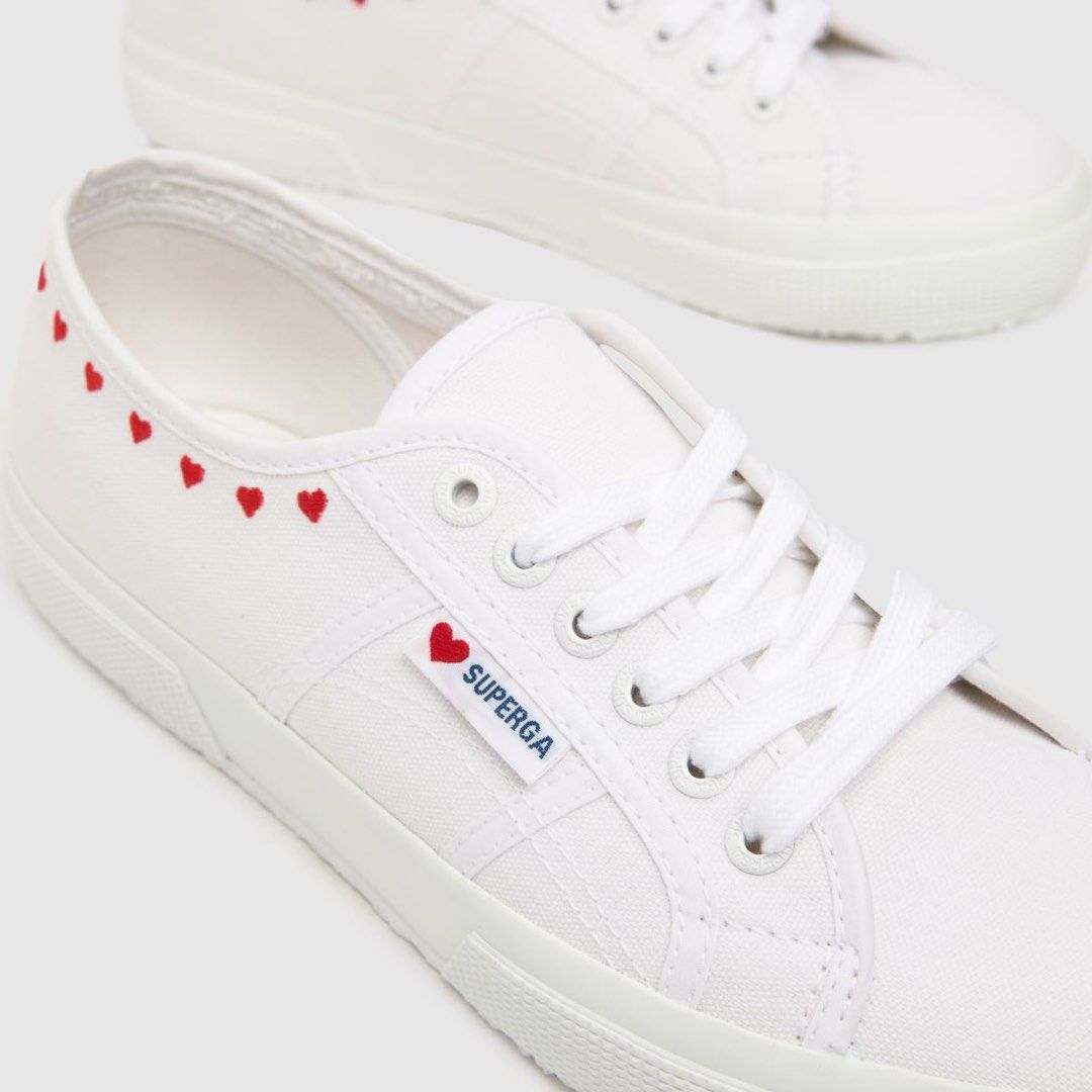 Superga heart top shoes