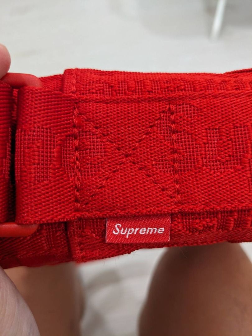 Supreme 23SS Woven Shoulder Bag 編織BV小包紅色, 他的時尚, 包, 背包