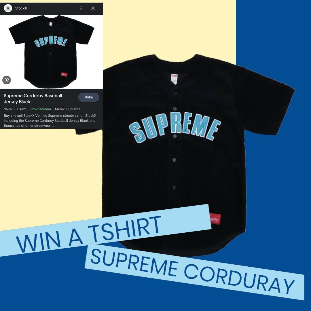 Supreme jersey justin bieber sales