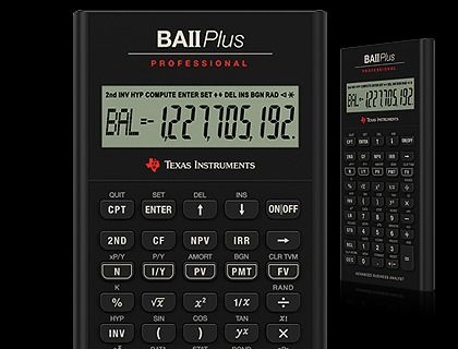 Texas Instrument BA II Plus Pro Calculator Clearance stock