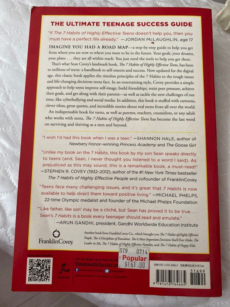The 7 habits of highly effective teens by sean covey hobbies toys