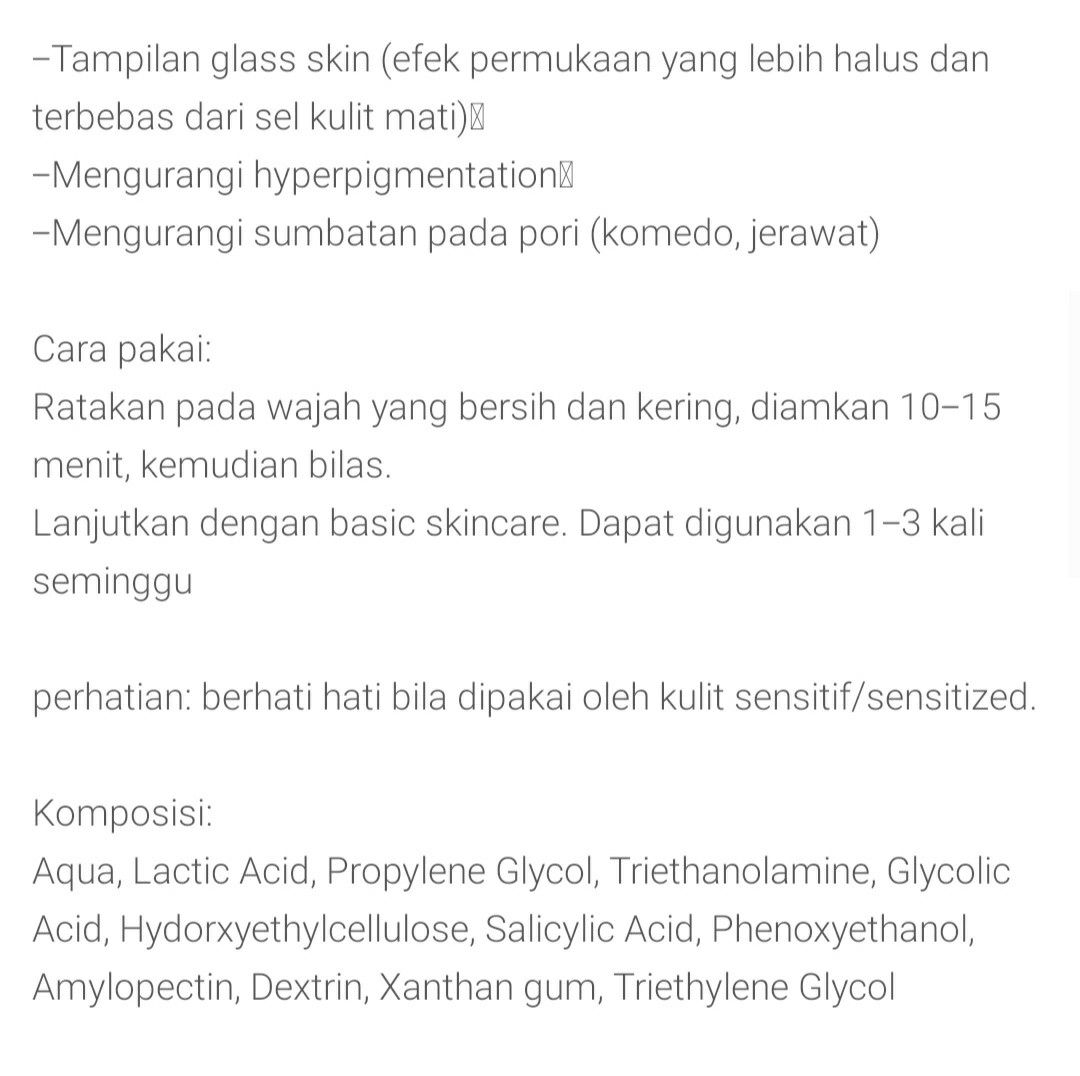 The Aubree Radiance Exfoliating Mask 50ml on Carousell