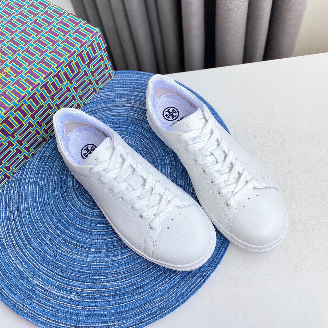 White shoes hotsell blue laces