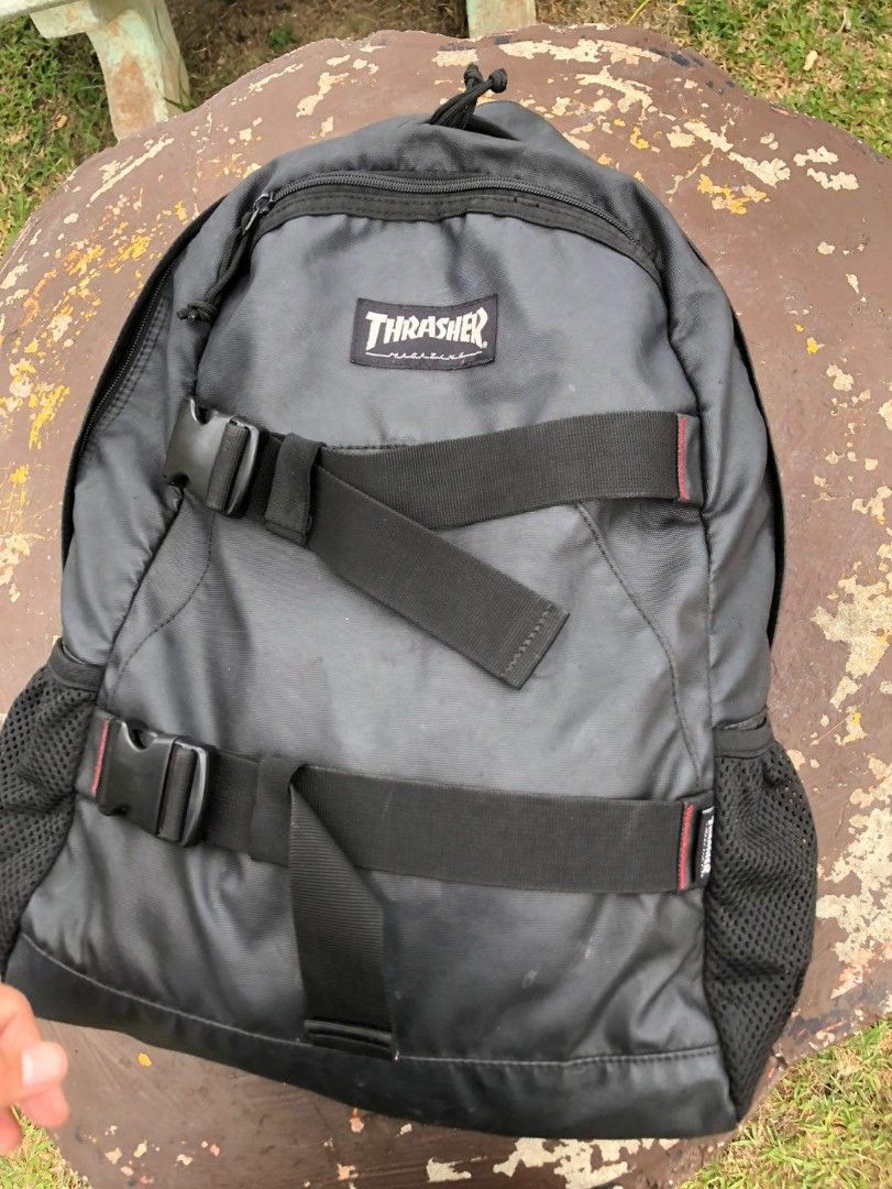 Thrasher bagpacks skate rare!!, Men's Fashion, Bags, Backpacks on Carousell